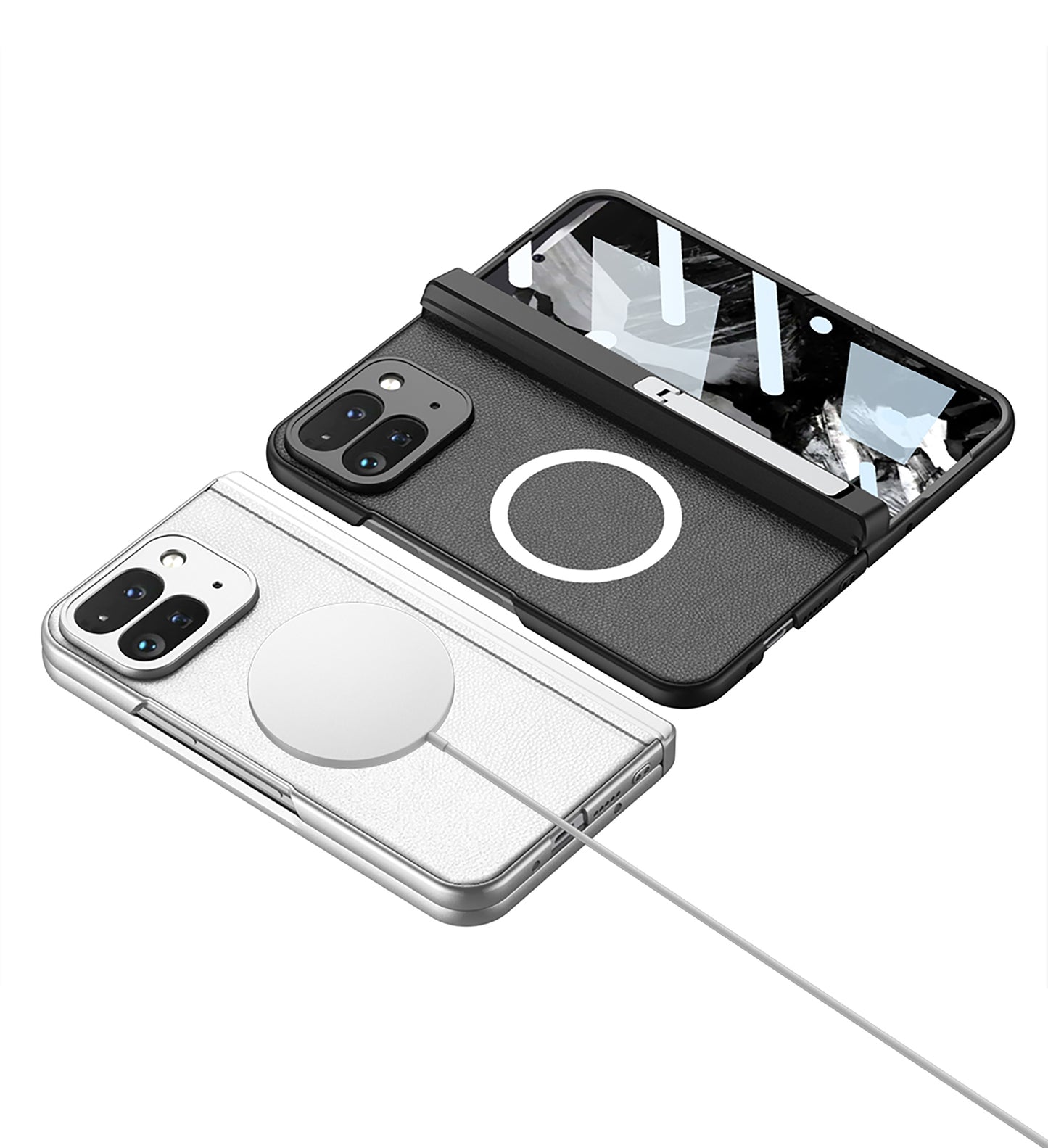 Premium Covers for Google Pixel 9Pro Fold Magsafe Kickstand Case with Hinge Protection