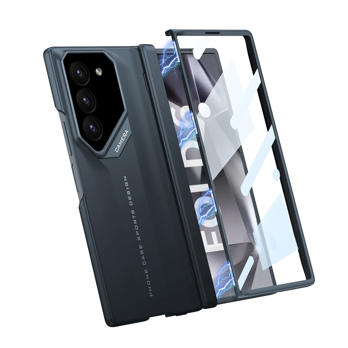 Stylish Magnetic Folding Shaft Supercar for Samsung Galaxy Z Fold Series