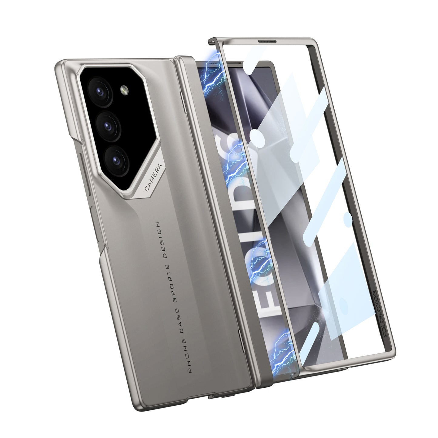 Stylish Magnetic Folding Shaft Supercar for Samsung Galaxy Z Fold Series