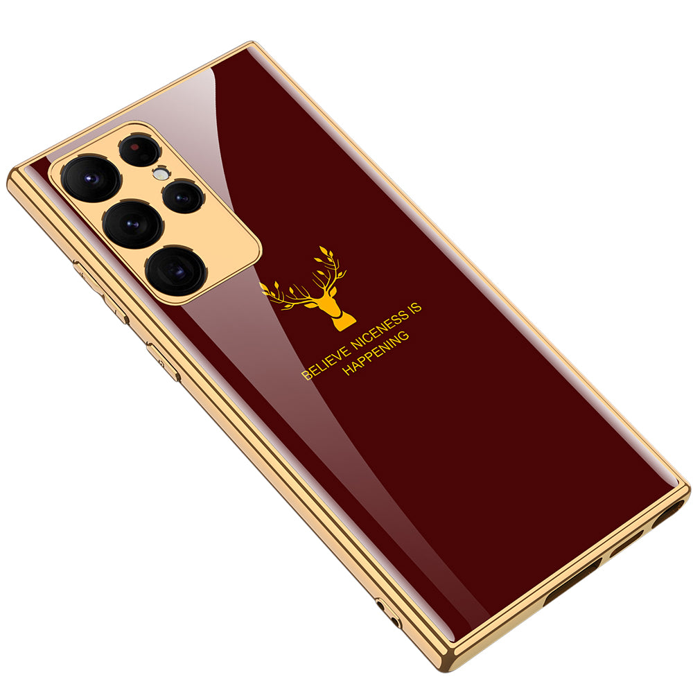 Samsung Galaxy S22 Ultra Deer Print Premium Covers