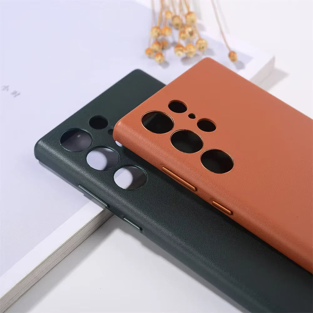 Luxury Leather Case for Samsung – Stylish Protection, Original Design