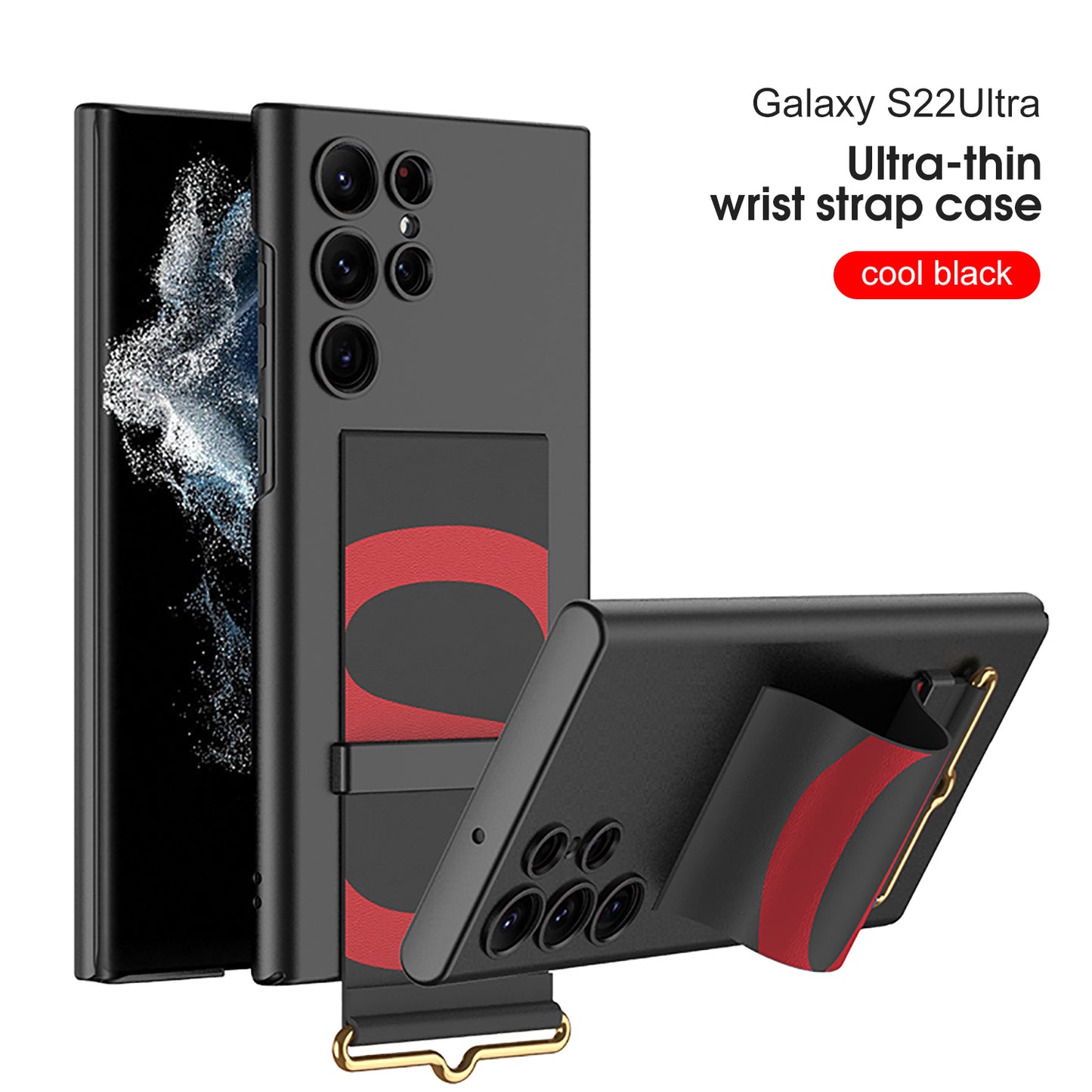 Luxury Samsung Galaxy S22 Ultra Wrist Strap Case