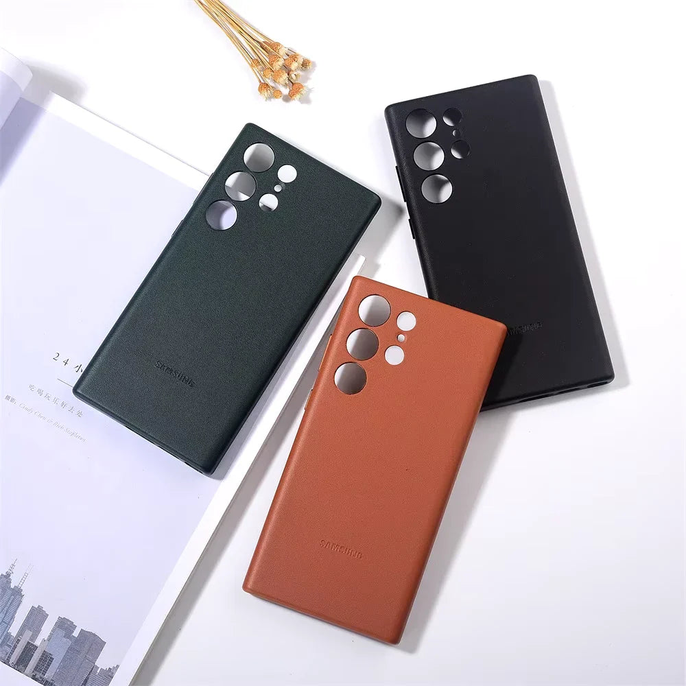 Luxury Leather Case for Samsung – Stylish Protection, Original Design