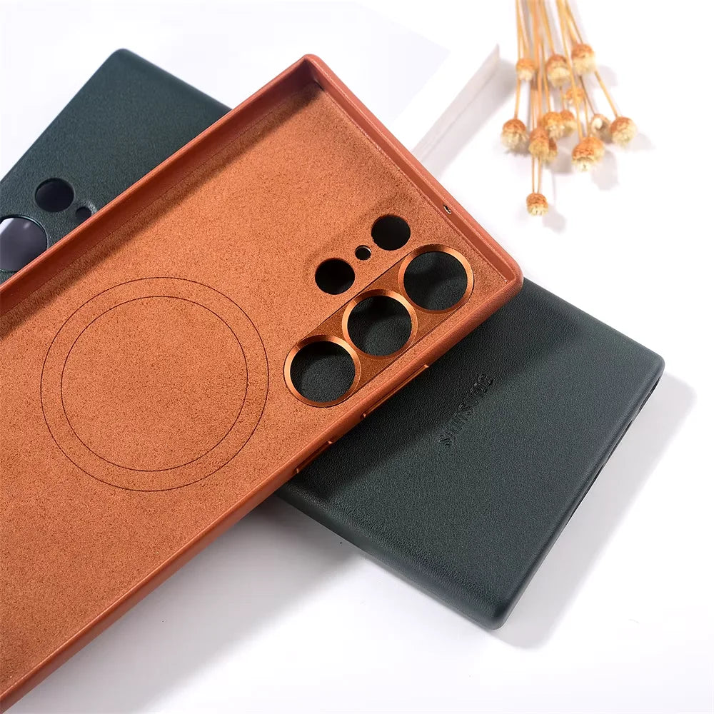 Luxury Leather Case for Samsung – Stylish Protection, Original Design