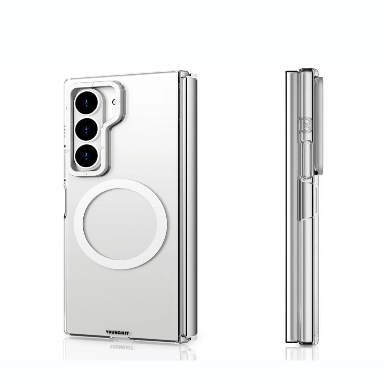 Original Youngkit Crystal Magsafe Case with N52 Magnetic support for Z Flip & Z Fold Series