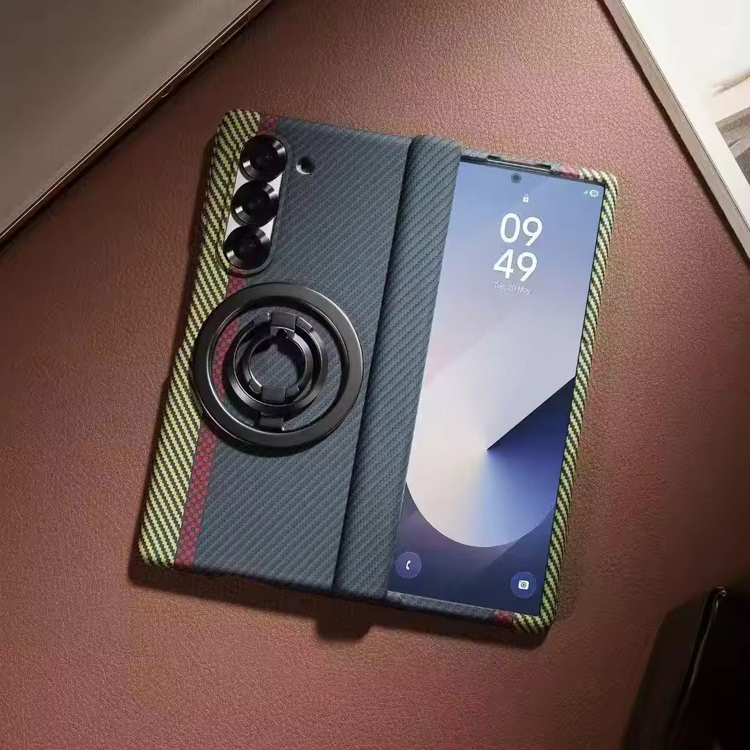 Magsafe Carbon Fibre Case with Hinge Protection For Galaxy Z Fold 7/Z Fold 6