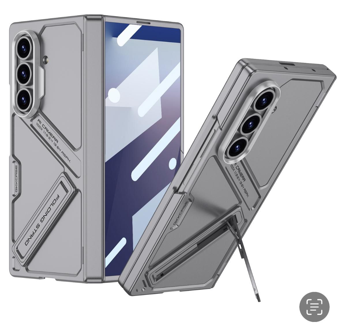 Stylish Cover with Kick Stand & Hinge Support for Samsung Galaxy Z Fold 6 & Z Fold 7