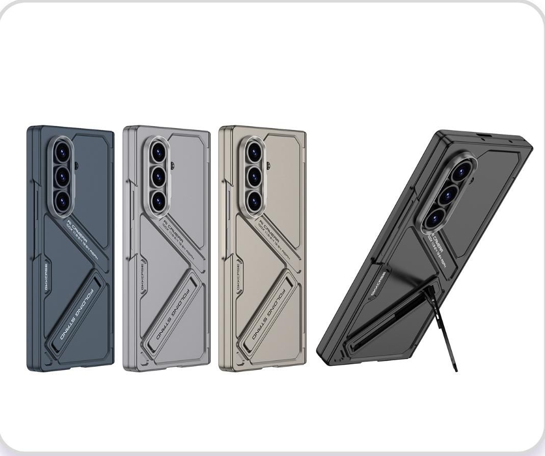 Stylish Cover with Kick Stand & Hinge Support for Samsung Galaxy Z Fold 6 & Z Fold 7