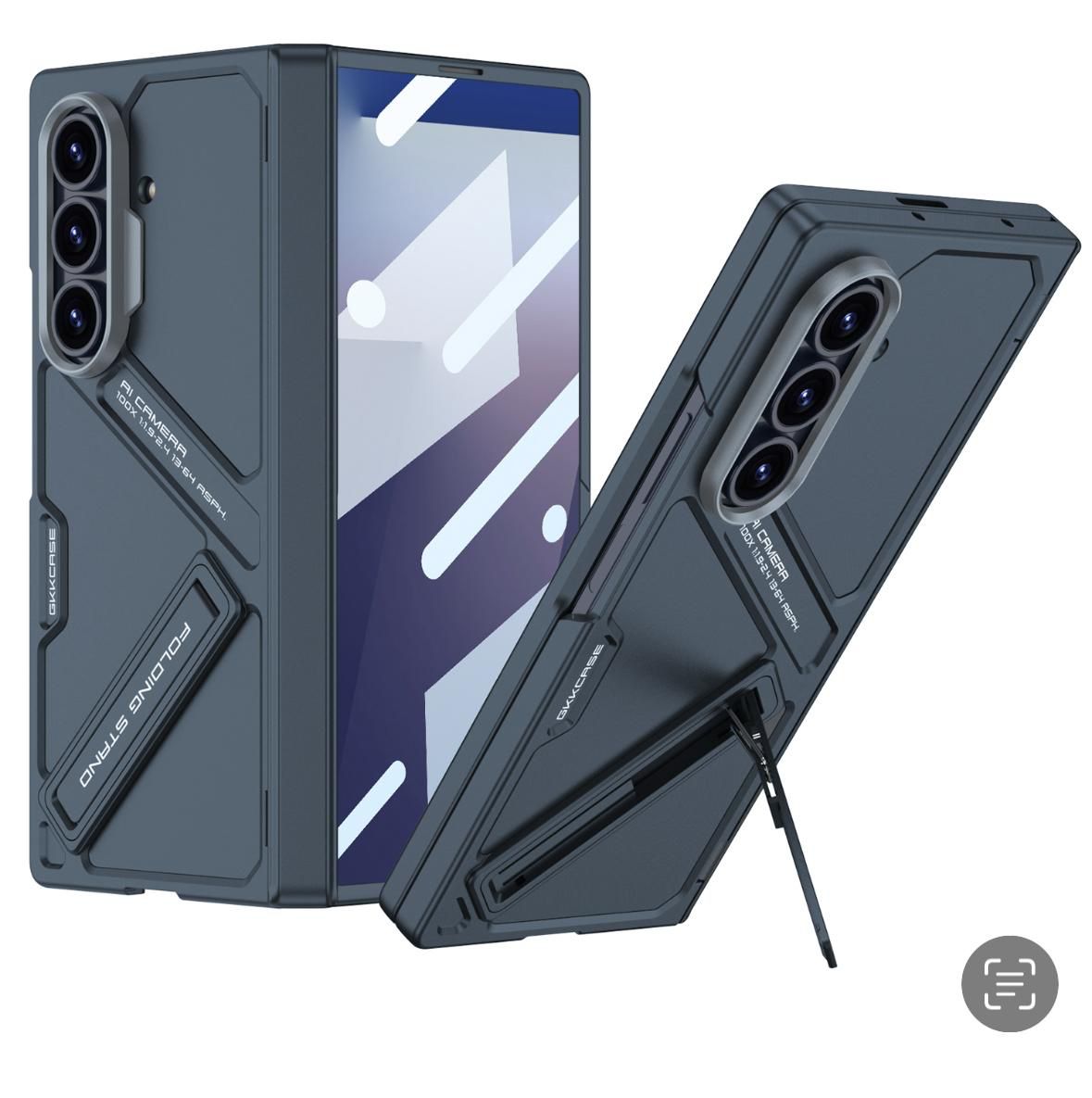 Stylish Cover with Kick Stand & Hinge Support for Samsung Galaxy Z Fold 6 & Z Fold 7