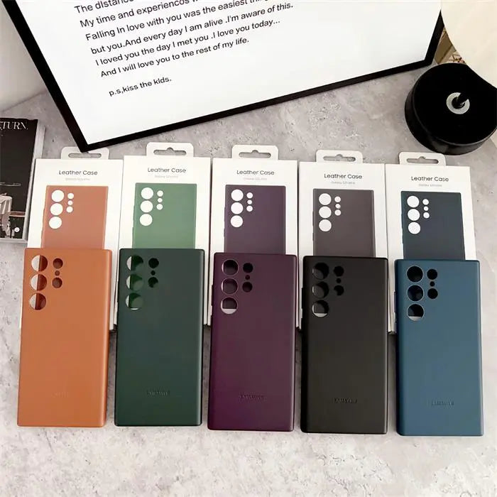 Luxury Leather Case for Samsung – Stylish Protection, Original Design