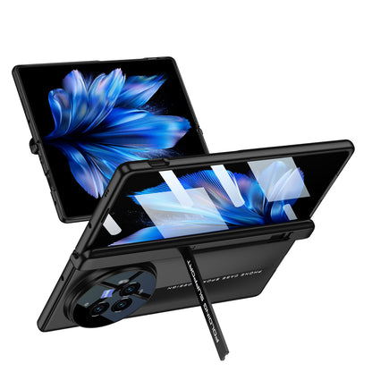 Magnetic Hinge | Ultra Thin Blade and shell | Inbuilt Kickstand Case for Vivo X Fold3 Pro | Full Body Hard Protection | Utra Thin Back Cover Case |  Front Tempered Glass Case | Polycarbonate