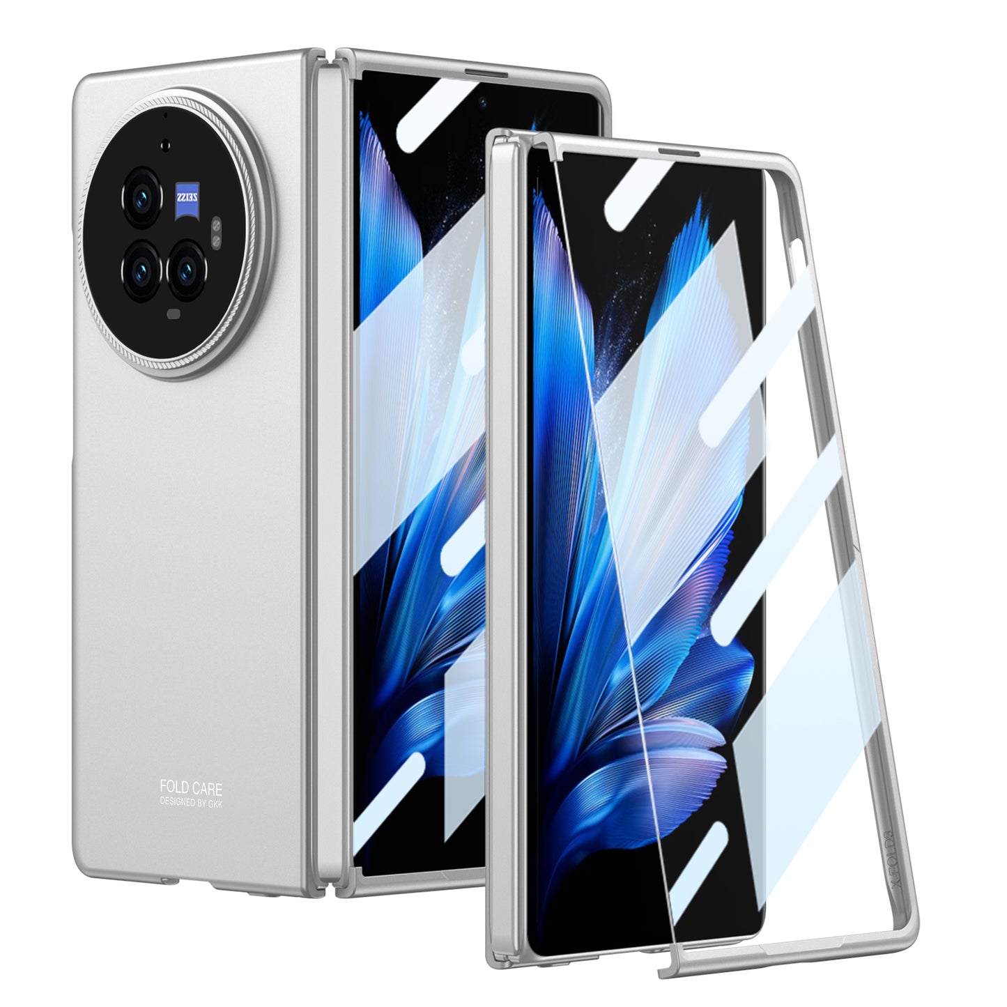 Ultra Thin Case for Vivo X Fold3 Pro | Full Body Hard Protection | Utra Thin Back Cover Case |  Front Tempered Glass Case |