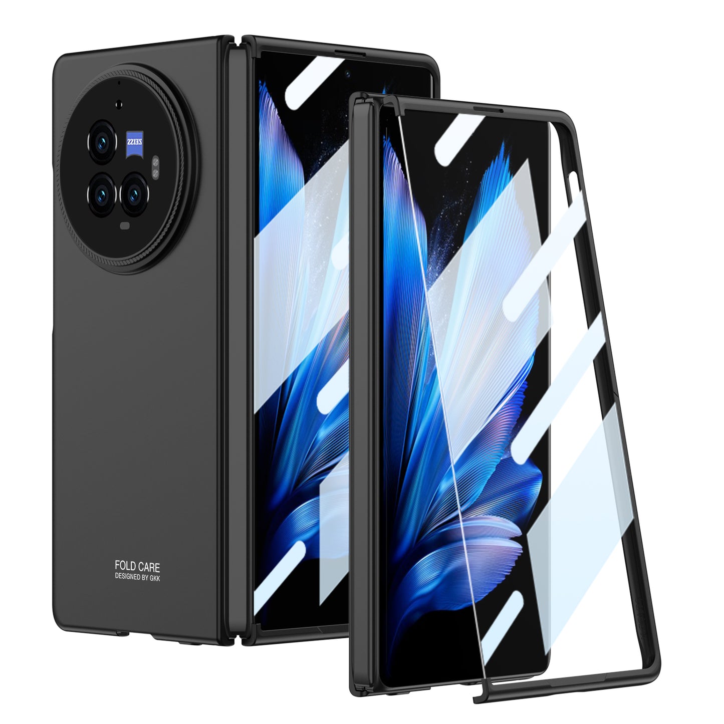 Ultra Thin Case for Vivo X Fold3 Pro | Full Body Hard Protection | Utra Thin Back Cover Case |  Front Tempered Glass Case |
