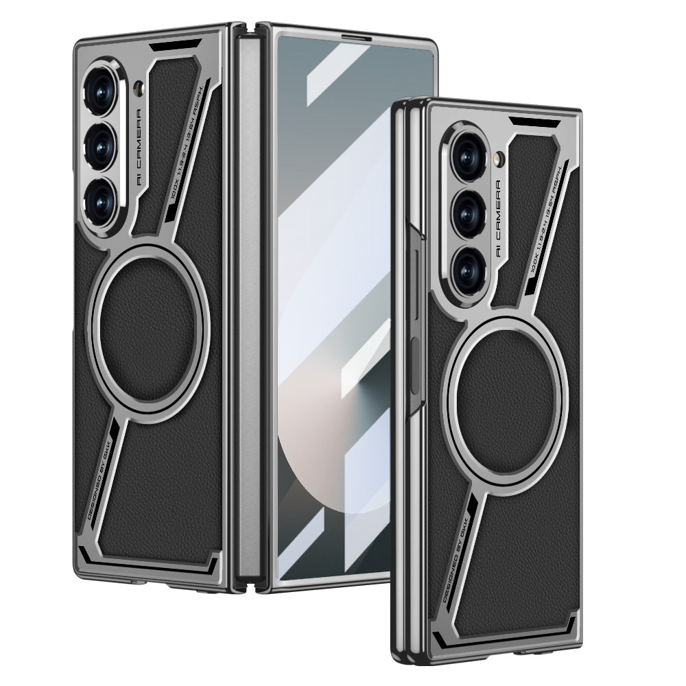 Stylish Z Shape Magsafe Shell Membrane for Samsung Galaxy S24U/S25U and Z Fold 5/Fold 6