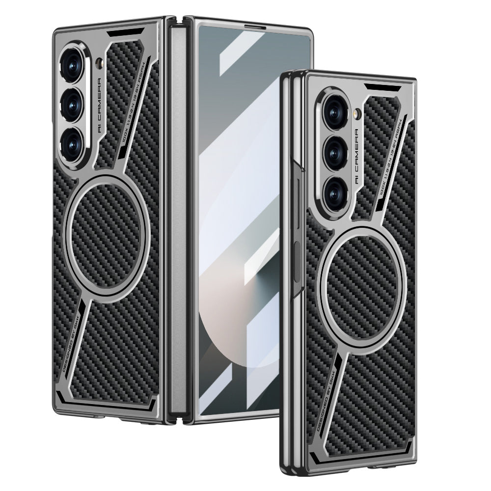 Stylish Z Shape Magsafe Shell Membrane for Samsung Galaxy S24U/S25U and Z Fold 5/Fold 6