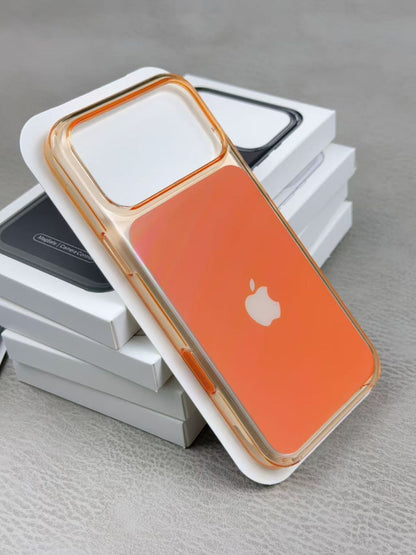 Crystal Clear IC MagSafe Case with camera button for iPhone 17 Series (Apple Logo)