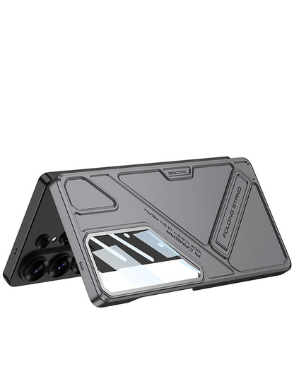 Camera Protected Stylish Cover with Kick Stand & Hinge Support for Samsung S26 Ultra
