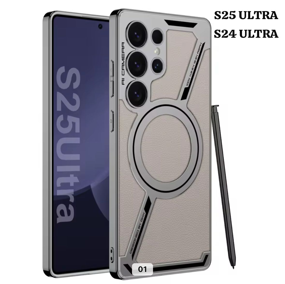 Stylish Z Shape Magsafe Shell Membrane for Samsung Galaxy S24U/S25U and Z Fold 5/Fold 6