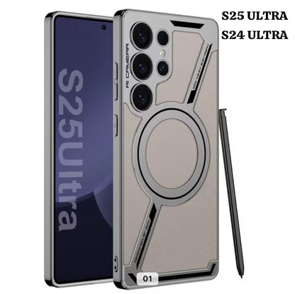 Stylish Z Shape Magsafe Shell Membrane for Samsung Galaxy S24U/S25U and Z Fold 5/Fold 6