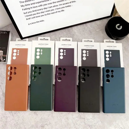 Luxury Leather Case for Samsung – Stylish Protection, Original Design